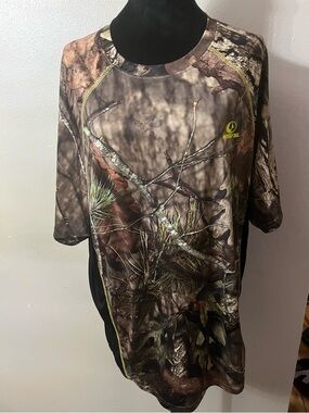 Mossy Oak Camo Performance T Shirt XL Realtree Hunting Short Sleeve